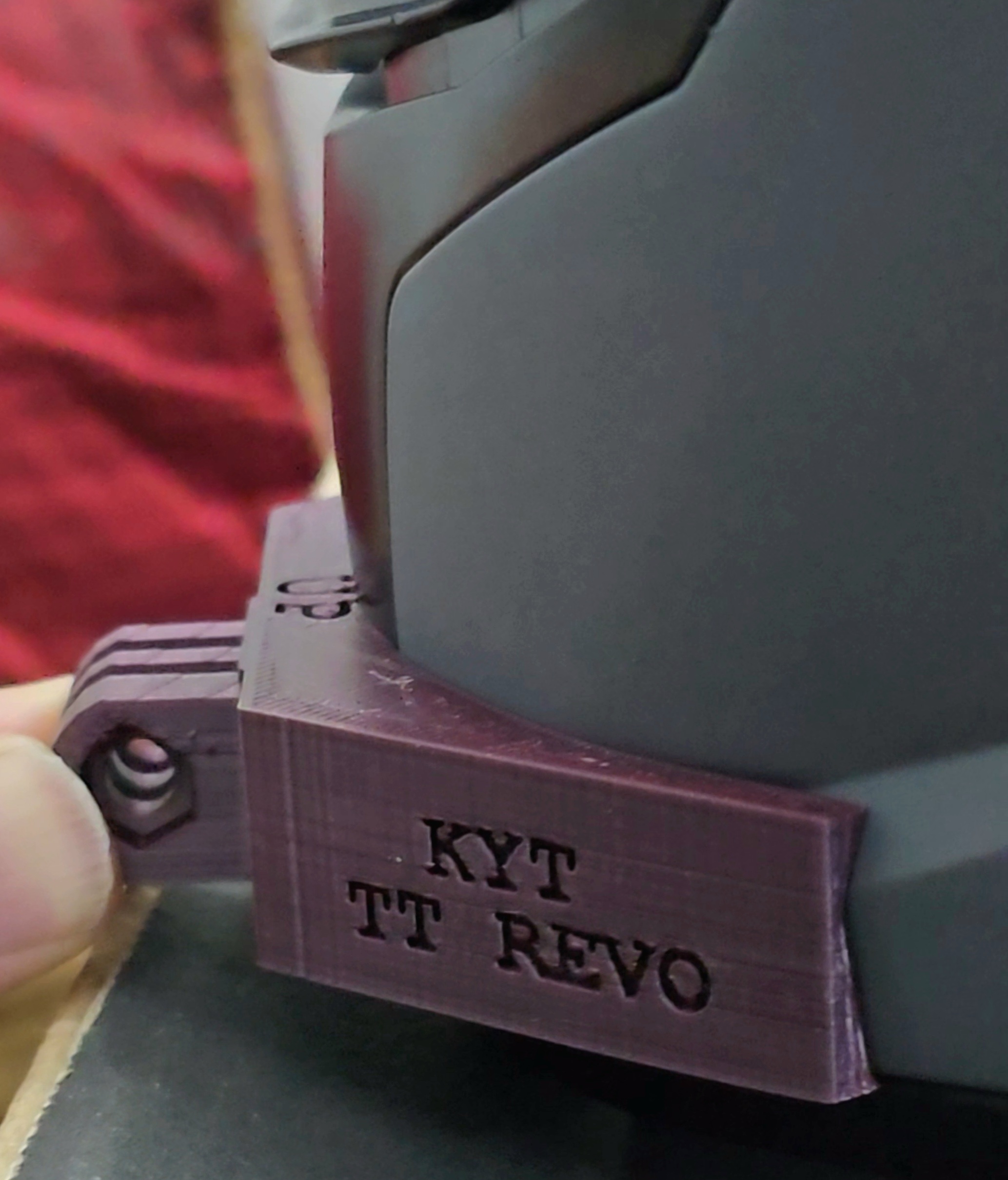 KYT TT REVO Custom Chin mount