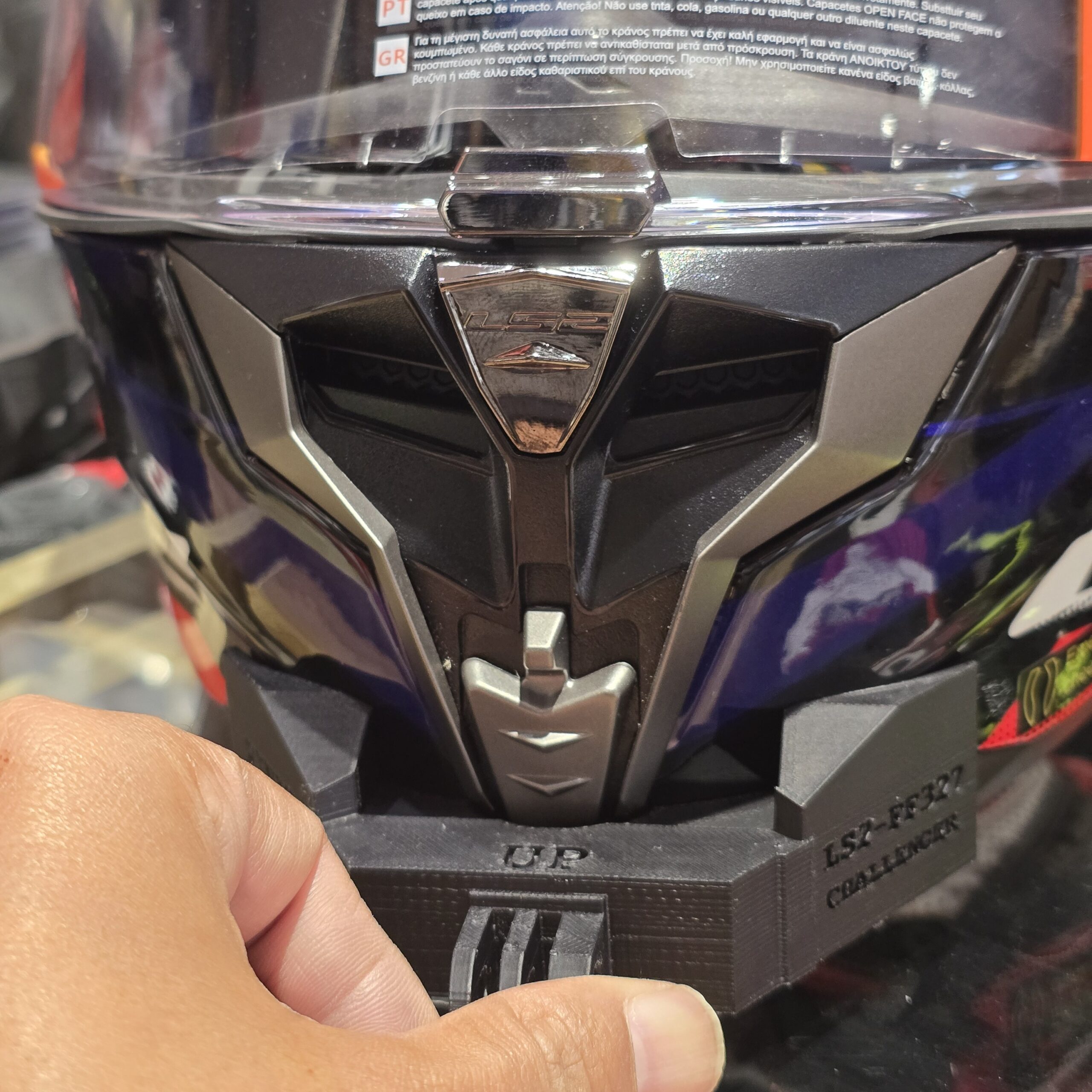 POV Chin Mount for LS2 FF327 Challenger - Image 2