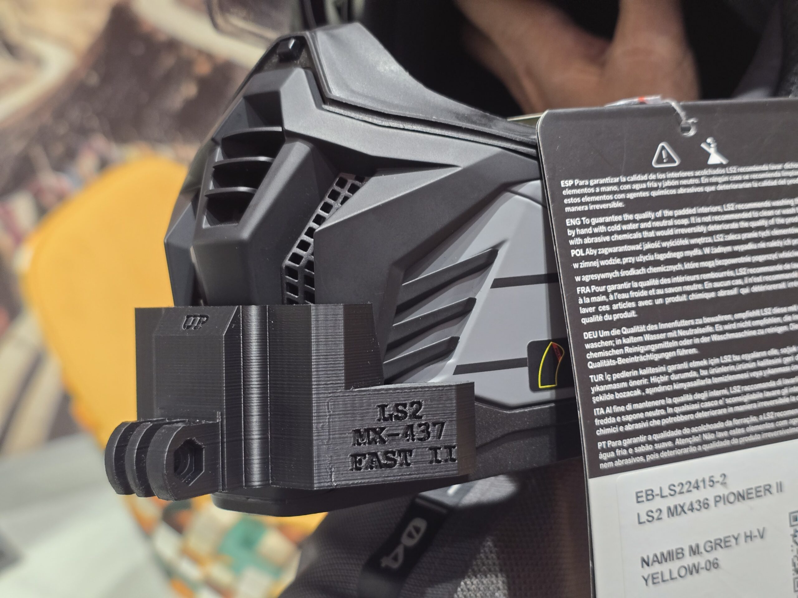 POV Chin Mount for LS2 MX436 Pioneer II & MX437 FAST II