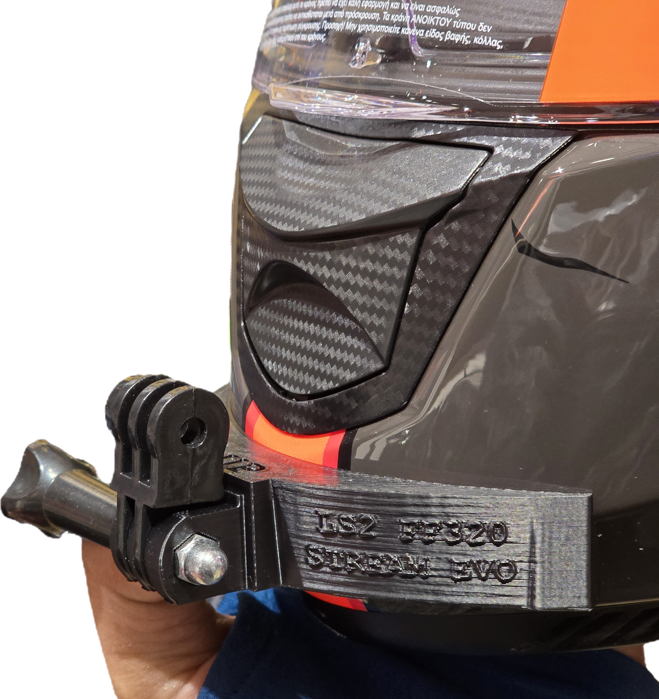 POV Chin Mount for LS2 FF320 Stream EVO