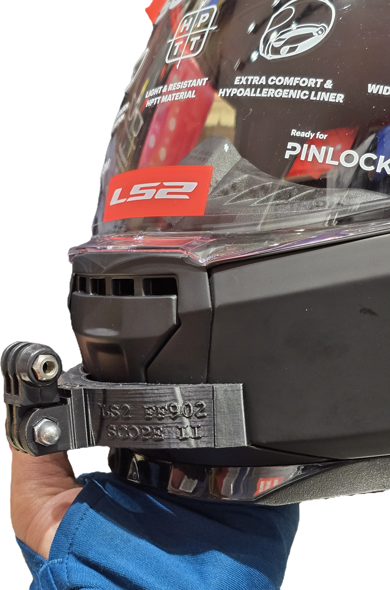 POV Chin Mount for LS2 FF902 SCOPE II